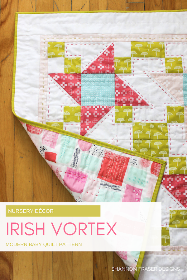 Baby Irish Vortex Quilt by Shannon Fraser Designs