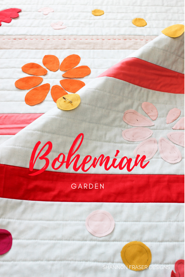 Bohemian Garden Quilt | Baby Quilt pattern by Suzy Quilts | Shannon Fraser Designs