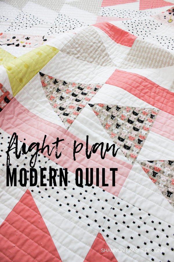 Flight Plan | Modern Quilt by Shannon Fraser Designs