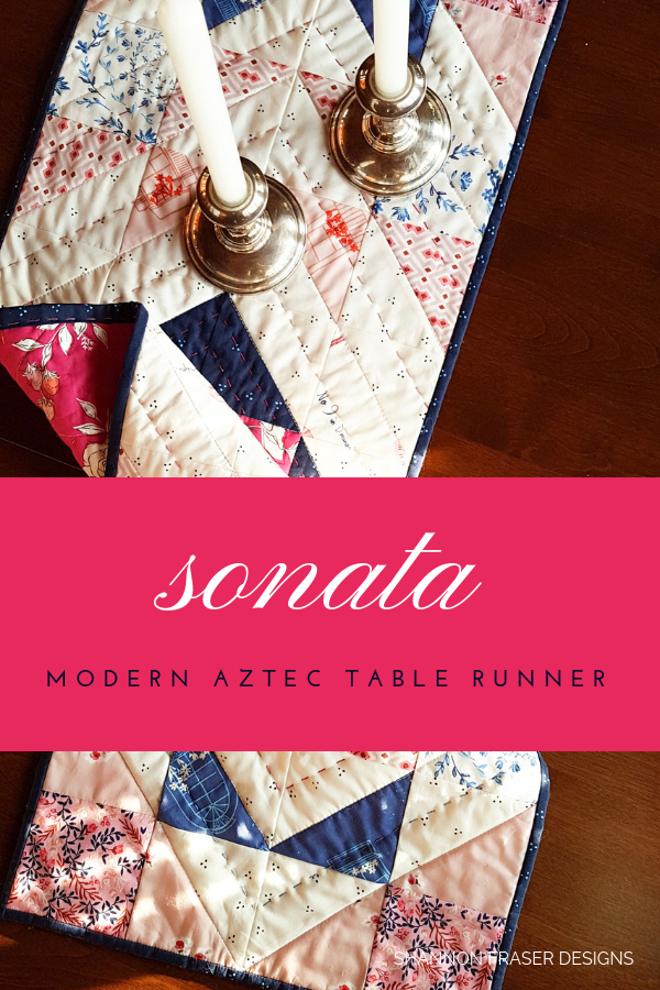 Sonata Modern Aztec Table Runner by Shannon Fraser Designs