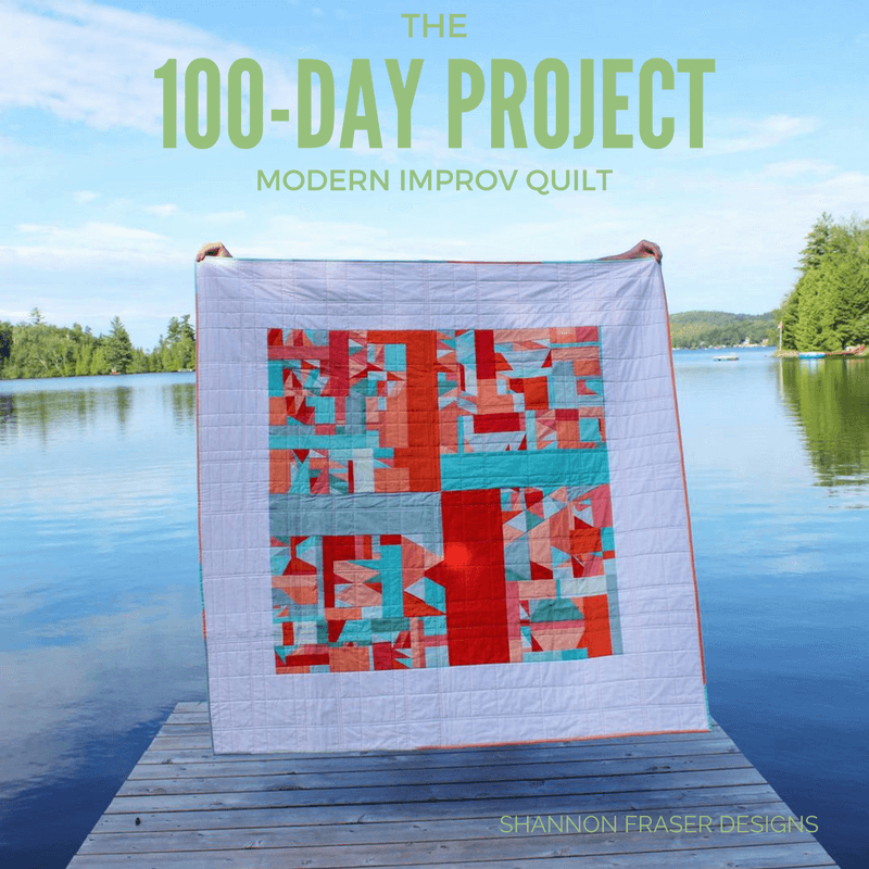 Explore my 100‑Day Project quilt journey featuring 50 days of improv blocks and 50 days of creative composition and finishing. #creativechallenge #the100dayproject #improvquilting
