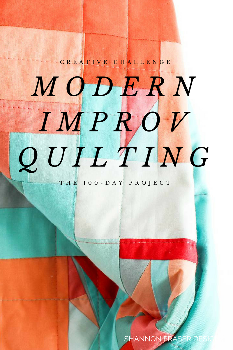 The 100-day Project | 2017 Year in Review + 2018 Goal Setting | Shannon Fraser Designs | Modern Quilting