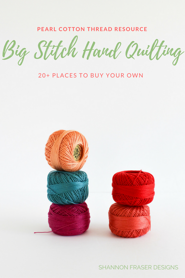 Pearl Cotton Thread Resources | Best of 2017 | Most Popular Blog Posts of 2017 | Shannon Fraser Designs | Modern Quilting | Quilting Tips | DIY | Modern Improv Quilting | Quilt Patterns