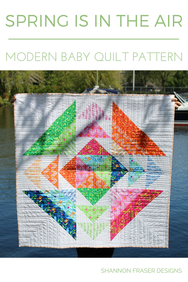 Modern Baby Quilt Pattern | Best of 2017 | Most Popular Blog Posts of 2017 | Shannon Fraser Designs | Modern Quilting | Quilting Tips | DIY |