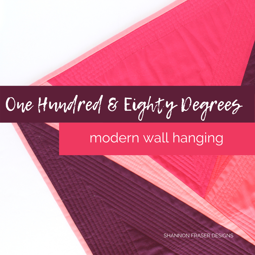 One Hundred and Eighty Degrees Quilt | Molinari Montreal Modern Quilt Guild Challenge