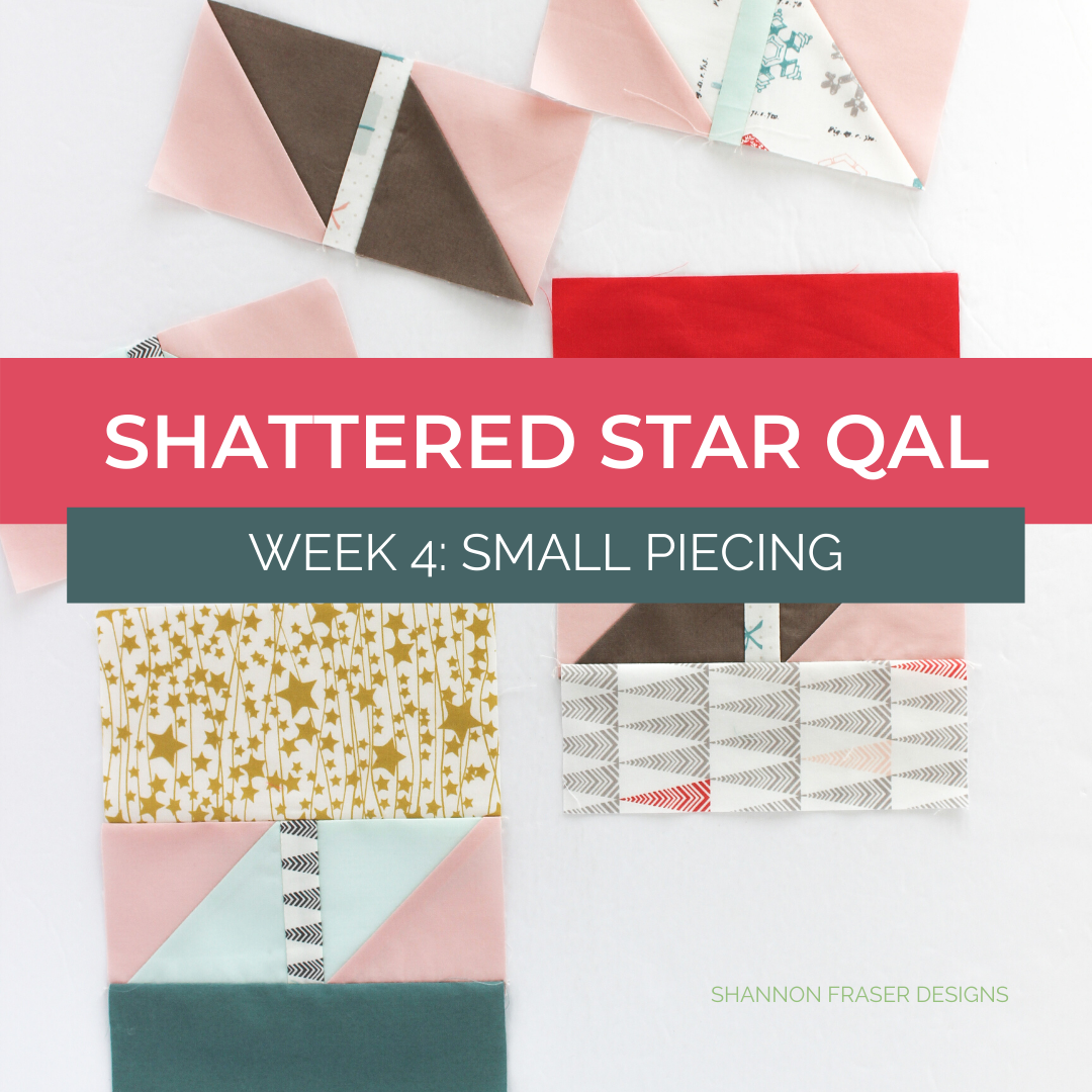 Shattered Star Holiday quilt blocks | Shattered Star Quilt Along: Week 4 - Small Piecing Tips | Shannon Fraser Designs #quilttutorial