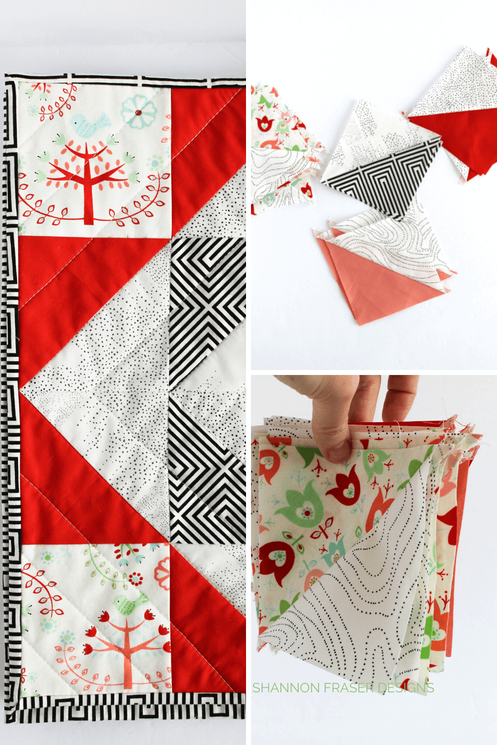 How to make HST using the 4-at-a-time Half-Square Triangle Method + a math cheat sheet so you know what starting square size to cut!

That tutorial is part of the Best of 2022: Your top 10 favourite blog posts by Shannon Fraser Designs #bestof #quilting