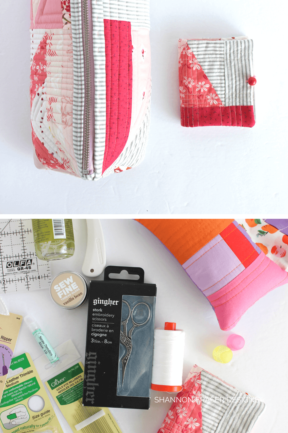 My improv sewing kit and needle book I created to keep all my essential notions I'll need while quilting on the go. 

That post is part of the Best of 2022: Your top 10 favourite blog posts by Shannon Fraser Designs #bestof #quilting