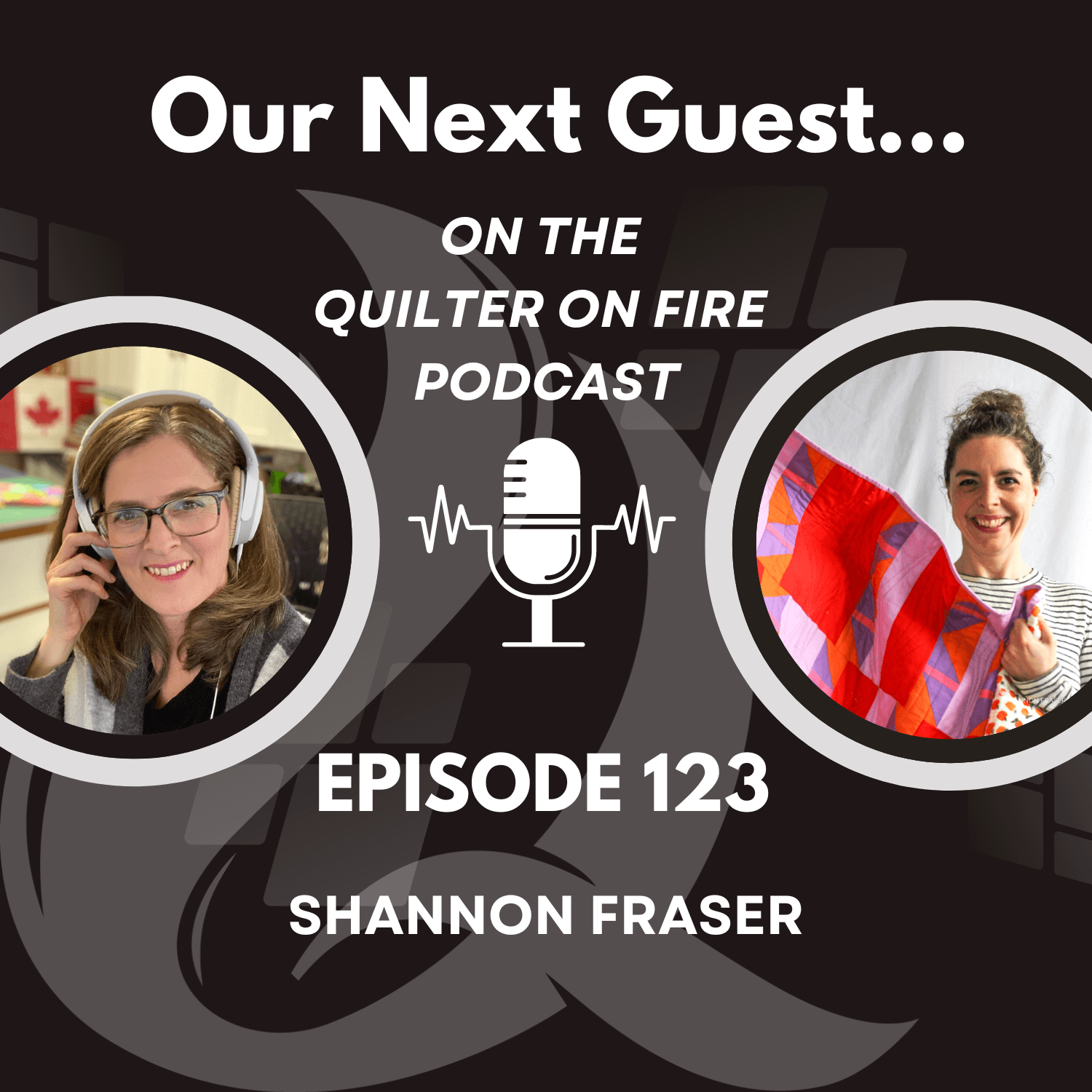 I'm a guest on the Quilter on Fire Podcast! Tune in to learn more about my creative journey, what my design process is, why I love quilting and where I'm heading next! #podcast #quilters #creativecommunity