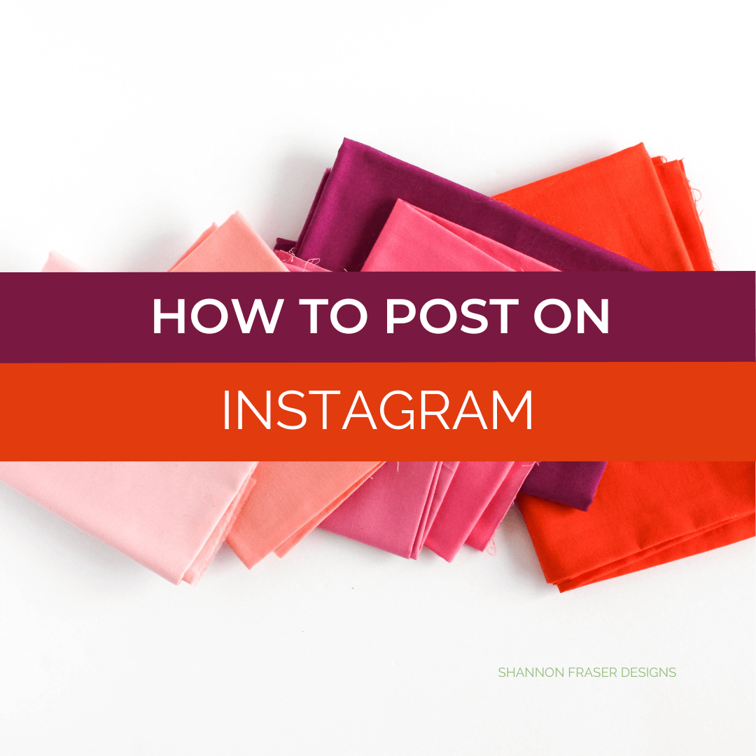 How to post on Instagram tutorial for the 30 Days of Improv QAL