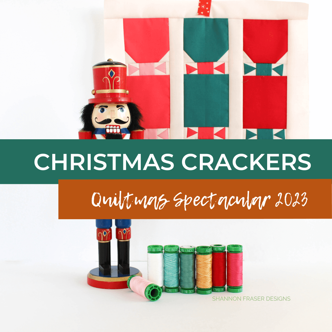 Christmas Crackers quilt block is here to celebrate the Quiltmas Spectacular 2023 #holidayquilting #modernquilting #quiltblock