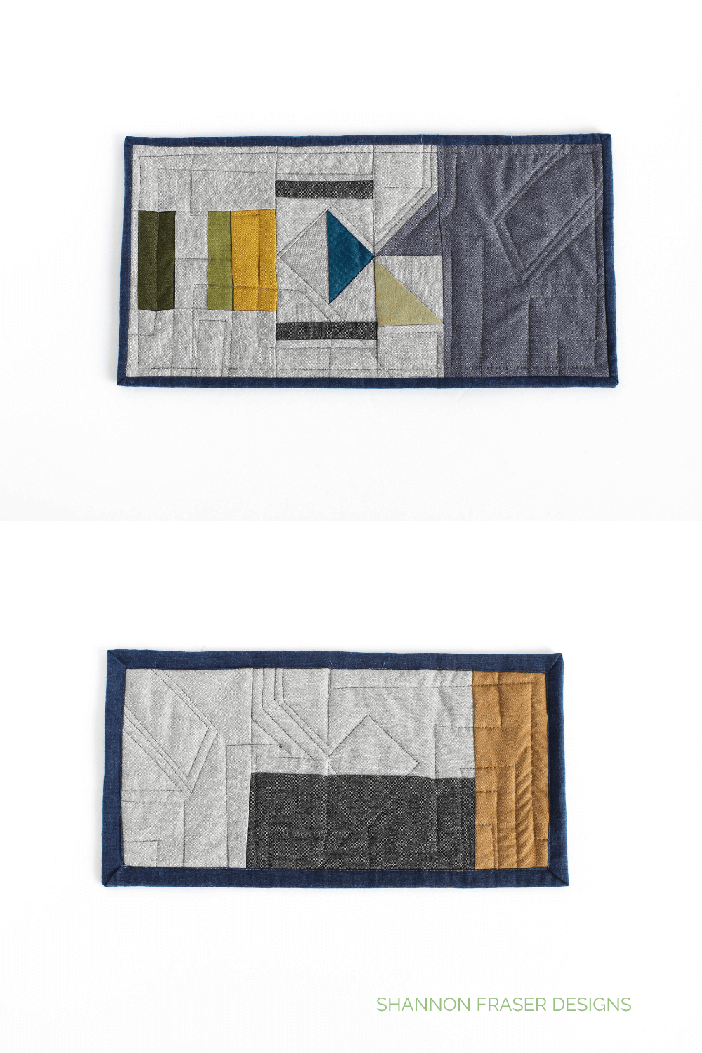 💬 Why not quilt for your cat? This handmade improv placemat catches spills in style using leftover wovens and linen. A quick scrap-friendly quilting project for pet-loving makers. #CatDIY #QuiltedPetProjects #SewScrappy #ModernQuiltIdeas