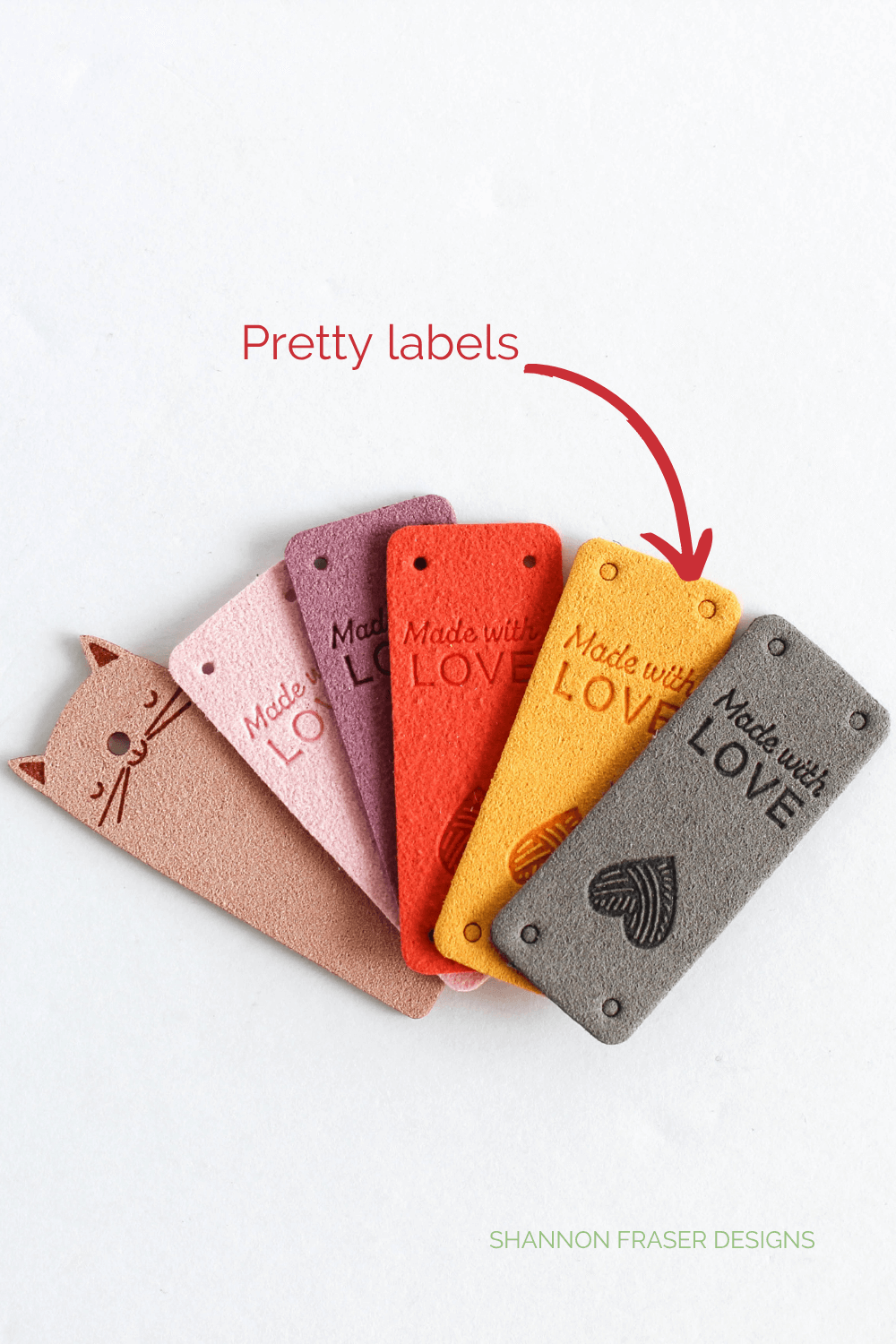 Cute labels for projects I found at Twist Fiber Festival 2025