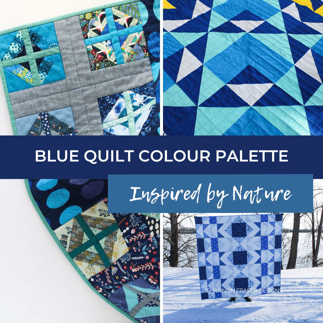 Struggling to choose quilt colours? This step-by-step approach shows how to build a quilt colour palette from nature using blues, value shifts, and tonal layering. Perfect for modern quilting projects. #quilttips #quiltcolours #quiltdesign #modernquilting #quiltinspiration