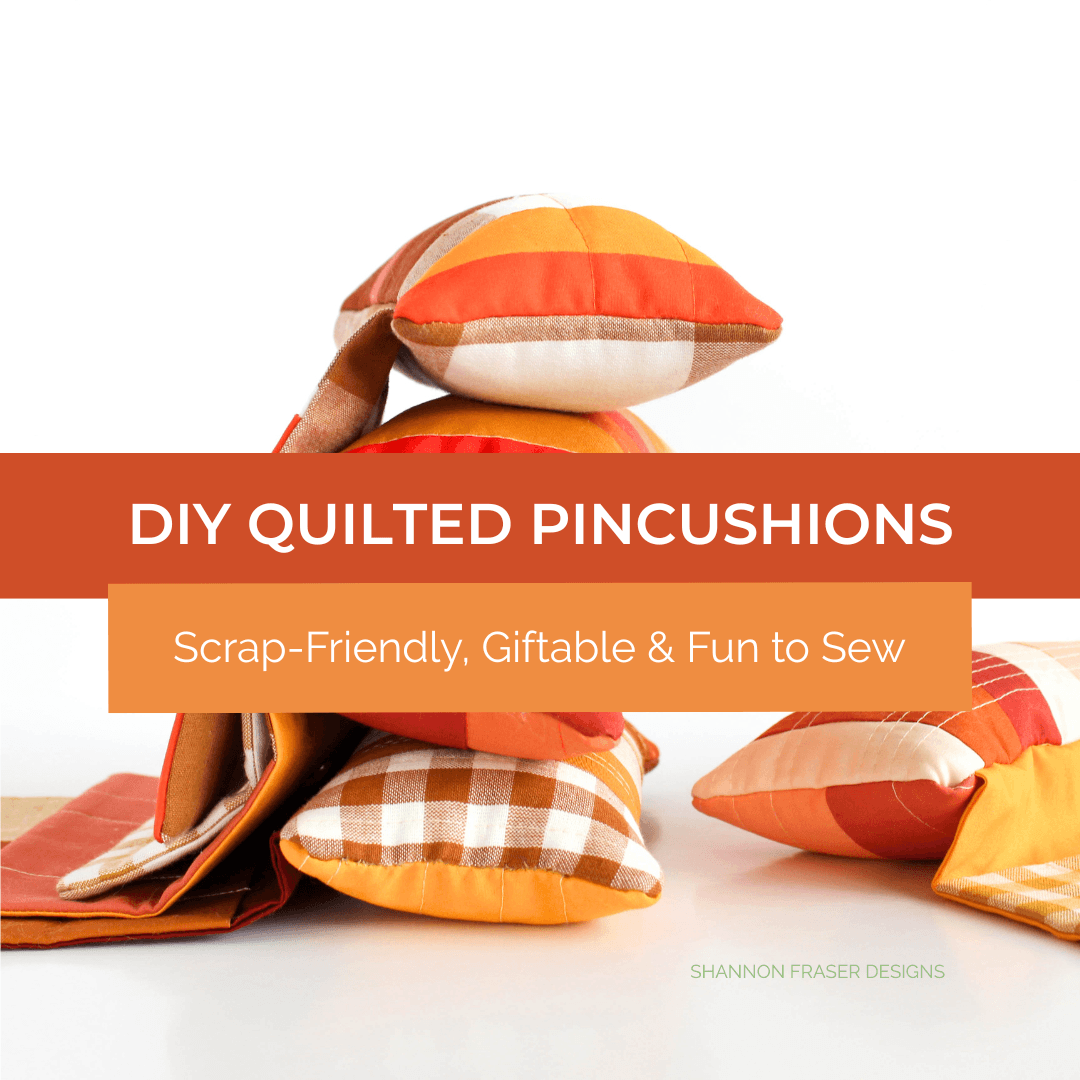 Turn your fabric scraps into beautiful quilted pincushions with this beginner-friendly sewing project! These DIY Sit ’n Sew Pincushions are practical, giftable, scrap friendly, and perfect for colour play. A quick quilting project you’ll want to make again and again. #QuiltedPincushion #ScrapBusting #QuiltingProjects #SewingIdeas #QuiltPattern #DIYQuilting #ModernQuilting #SewingRoom