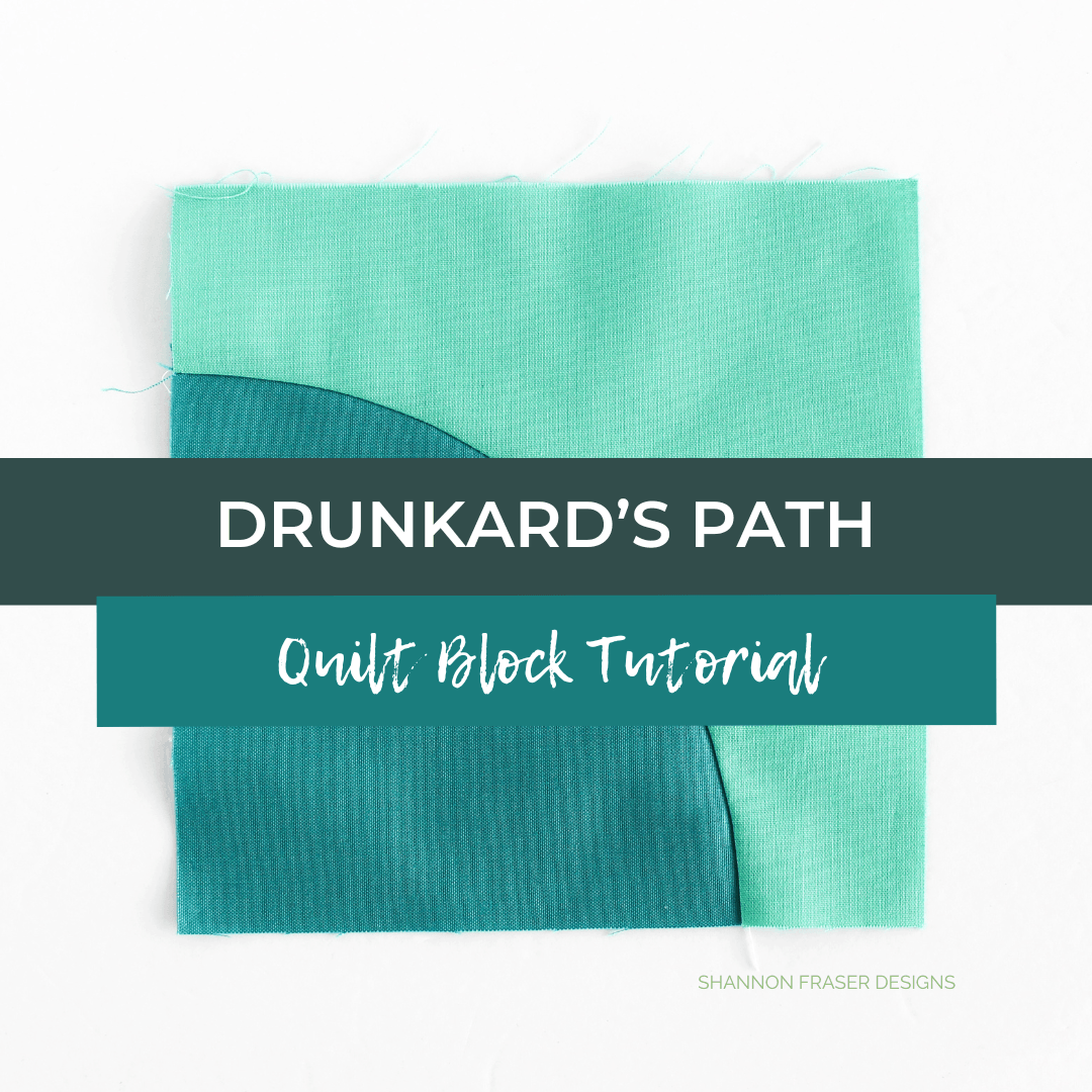 Learn how to sew a Drunkard’s Path quilt block with this step-by-step curved piecing tutorial. I’m sharing how to cut, pin, stitch, and press your curves, plus simple tips to help you feel more confident sewing curved quilt blocks. #DrunkardsPath #CurvedPiecing #QuiltingTutorial #ModernQuilting #QuiltingTips